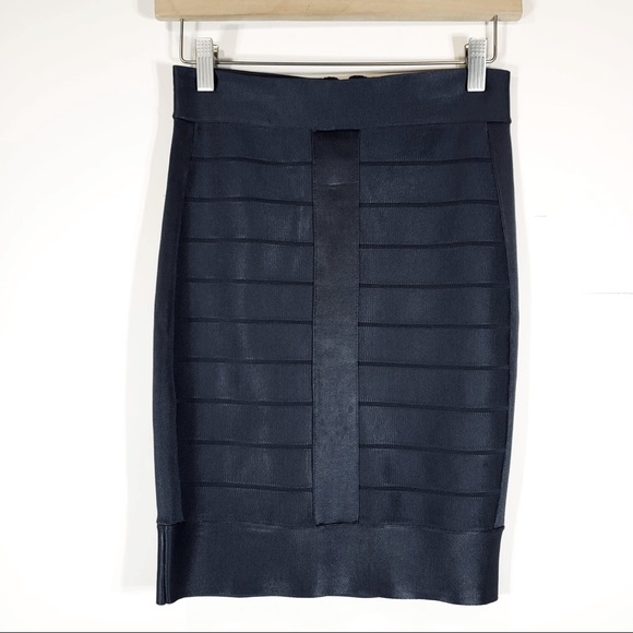 French Connection Dresses & Skirts - Steel Blue Bandage Pencil Skirt